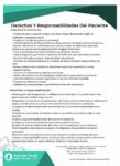 Patient Rights and Responsibilities - Spanish